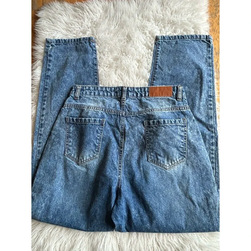 Nasty Gal Women’s Size 8 Acid Washed High Waisted Mom Jeans Y2K